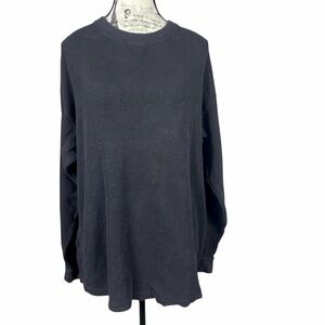 Cottonnet Supreme Classic Black Long Sleeve Women's Thermal Top Size 2X